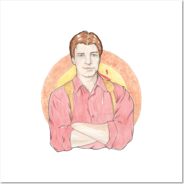 Malcolm 'Mal' Reynolds from Firefly Wall Art by arosecast